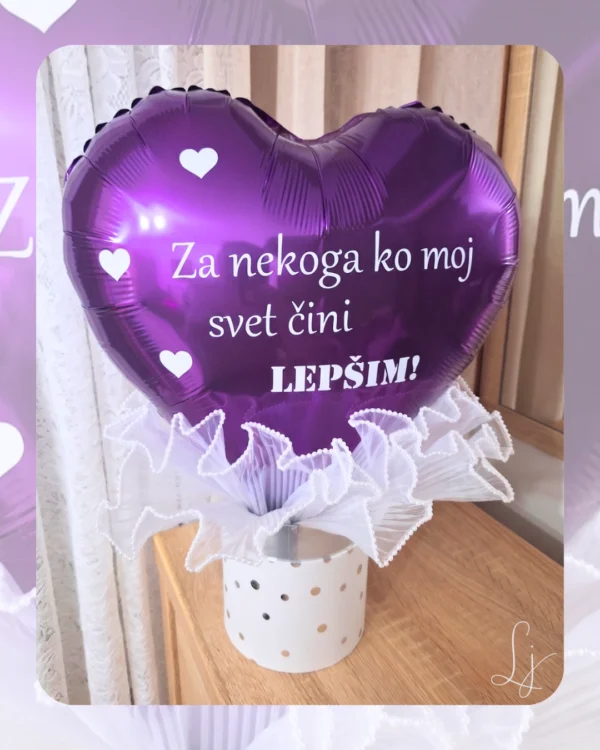 01 Purple Joy balon aranžman Balon aranžman Purple Joy