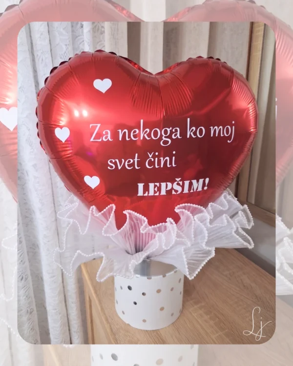 Balon aranžman Flame Red